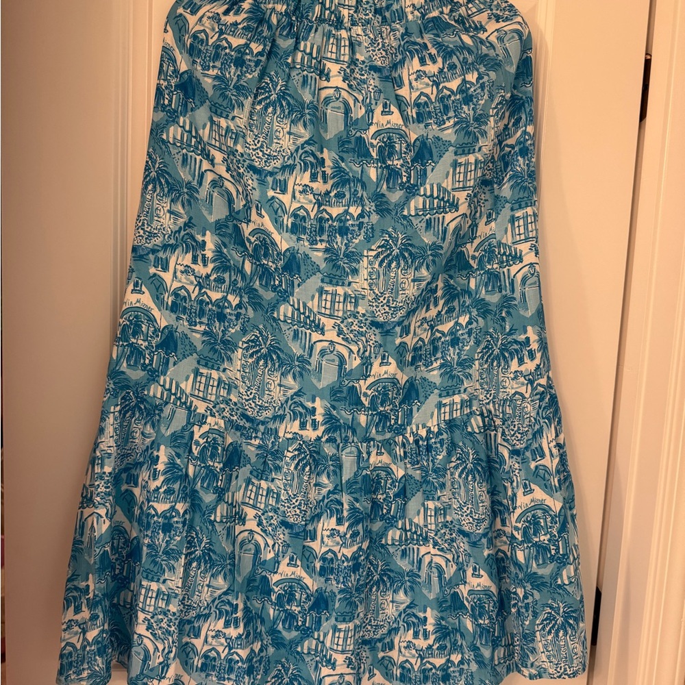 Lilly Pulitzer Amalfi Blue Kasida Ruffle Set - Picture 3 of 9